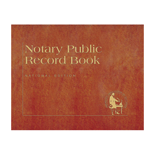 Montana Notary Public Record Book (Journal ) - Traditional Brown Cover