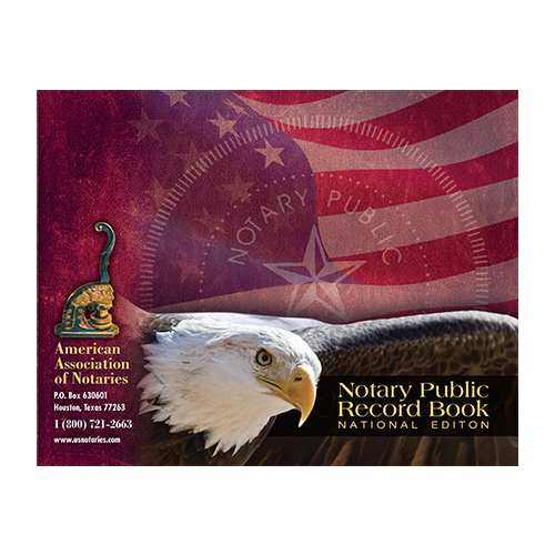 Montana Notary Public Record Book (Journal ) - Eagle & U.S. Flag Cover